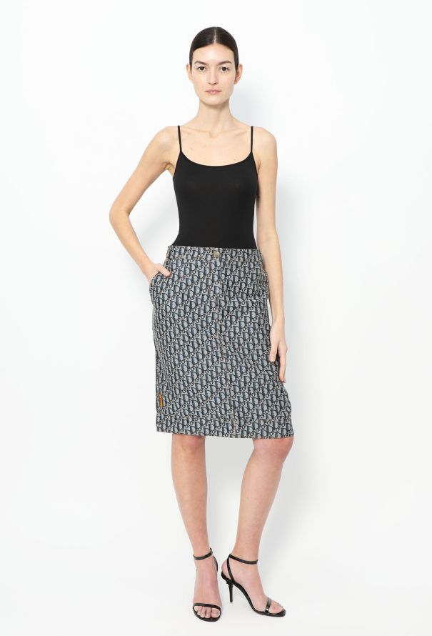 Christian Dior 2005 Diorissimo Print Skirt - 1