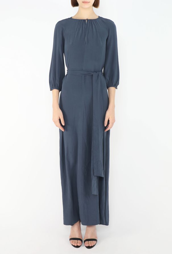 Vanessa Seward Silk Belted Sheath Dress - 4