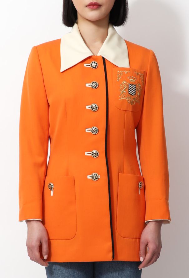 Exquisite Vintage Jacque Fath Collegiate Jacket - 1