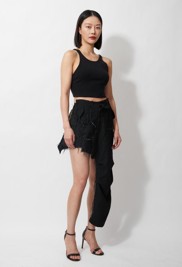 Junya Watanabe Iconic 2006 Deconstructed Metallic Skirt - 4