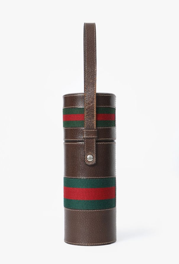 Gucci Vintage Leather Bottle Carrier - 1