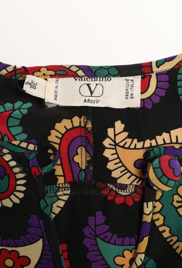 Valentino Vintage Paisley Printed Blouse - 6