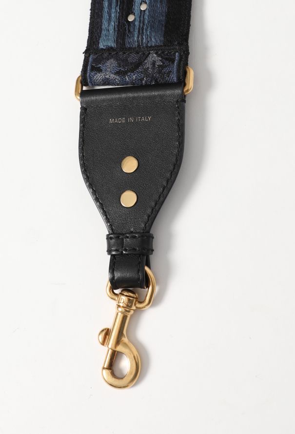 Dior Navy Printed Bag Strap - 7