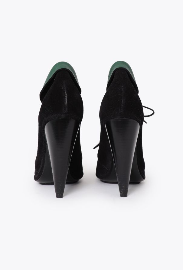 Balenciaga Sculpted Suede Derby Boots - 4