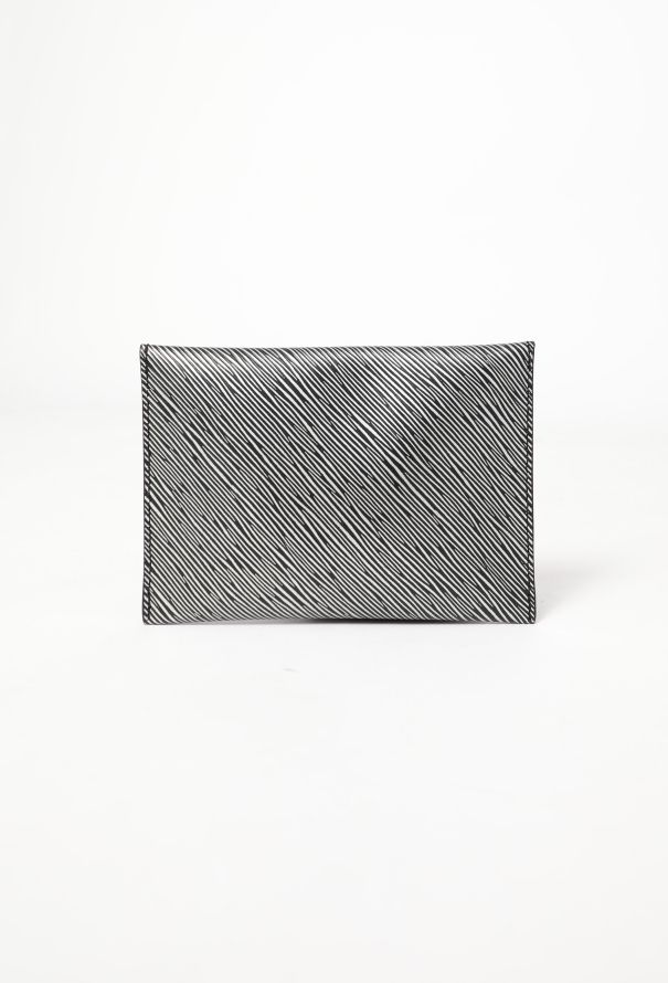 Louis Vuitton Black & Silver Epi Envelope Pouch - 3