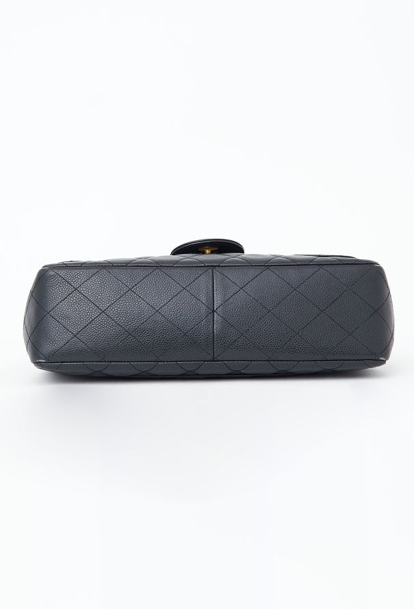 Chanel Caviar Jumbo Timeless Flap Bag - 7