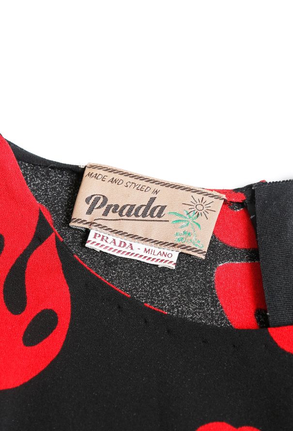 Prada Floral Print Ruched Day Dress - 5
