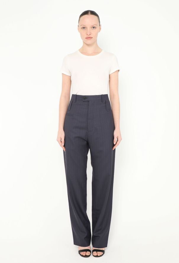 Balenciaga S/S 2018 Tapered Pinstripe Trousers - 4