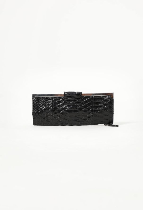 Miu Miu Black Python Long Wallet - 3