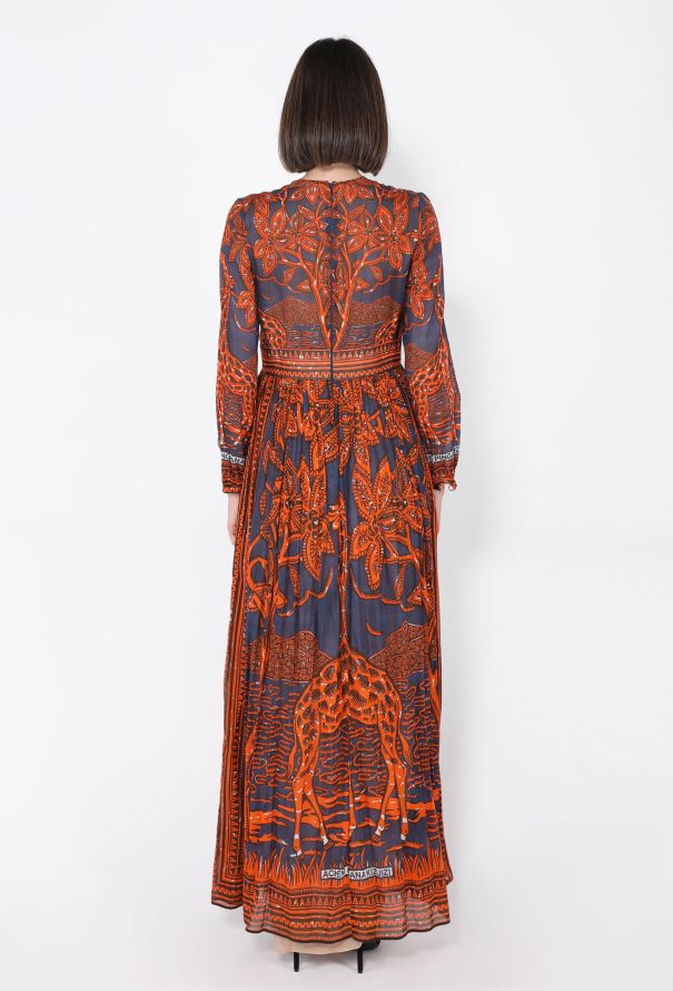 Valentino Giraffe Printed Maxi Dress, S/S 2016 - 5