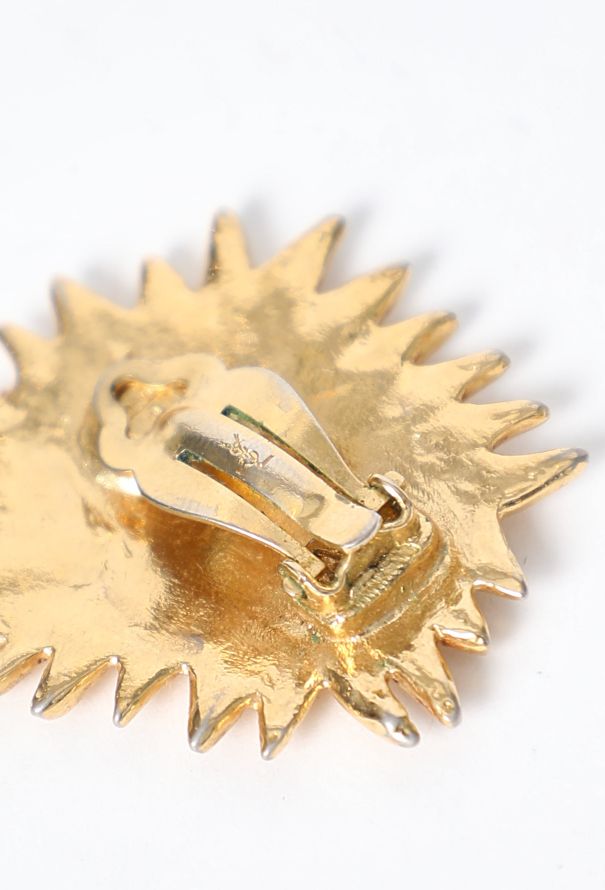 Saint Laurent 1988 Goossens' Sun Earrings - 5