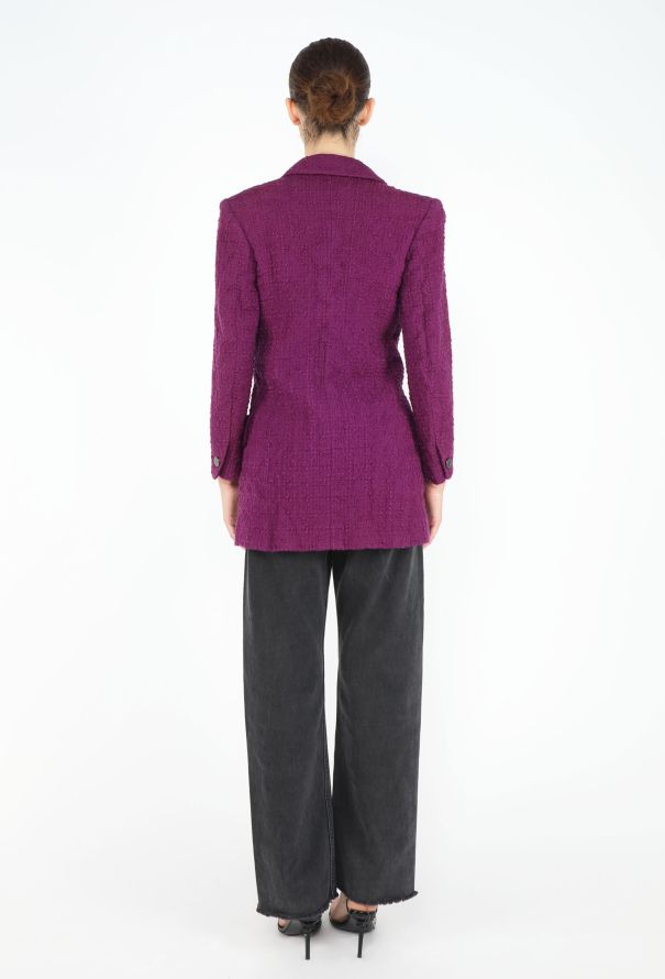 Chanel Fall 1997 Notched Tweed Jacket - 5