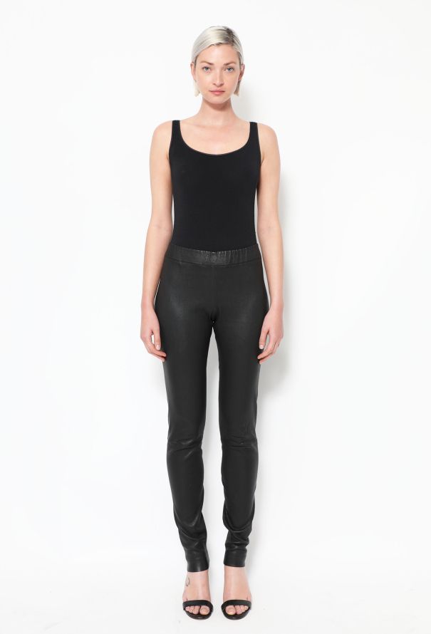 The Row Lambskin 'Moto' Leggings - 2