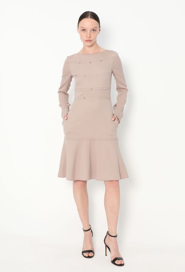 Valentino F/W 2011 Studded Crêpe Dress - 4