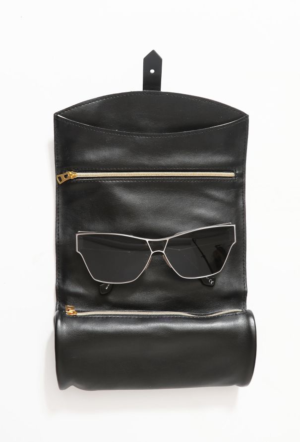 Balenciaga 2018 Square Sunglasses with Leather Pouch - 4