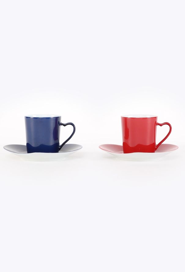 Saint Laurent Vintage Porcelain Heart Espresso Set - 3