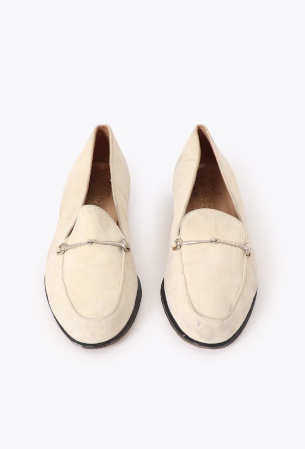 Gucci '90s Suede Horsebit Loafers - 3