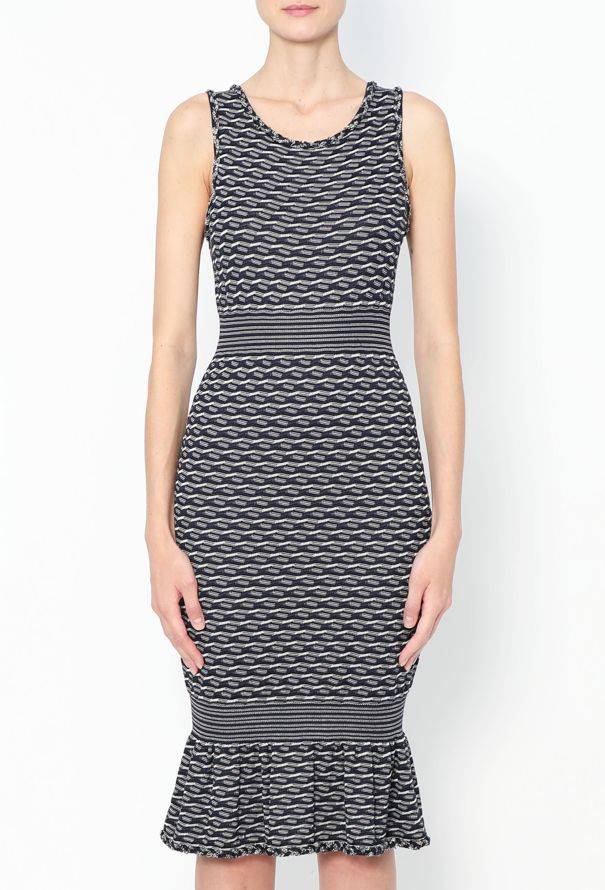Chanel 2012 Braided Trim Fluted Dress - 2