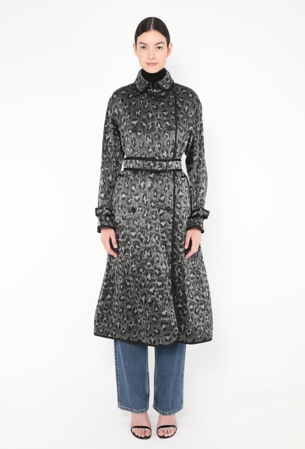 Dior Jacquard Leopard Print Trench - 2