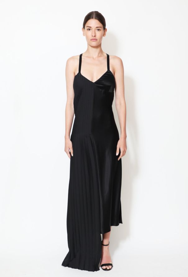 OFF-White F/W 2016 Asymmetrical Satin Dress - 1