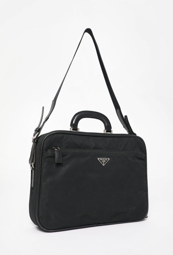 Prada Black Nylon Briefcase - 2