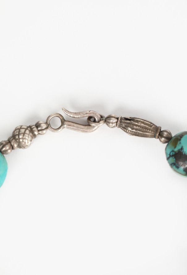 World Treasures Authentic Turquoise & Silver Necklace - 6