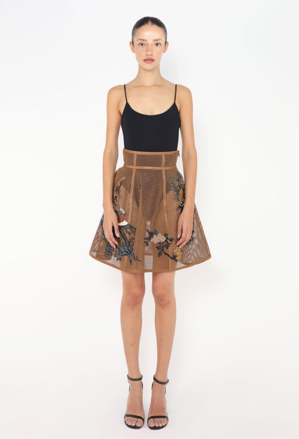 Dior STUNNING 2022 Hand-Painted Honeycomb Skirt - 2