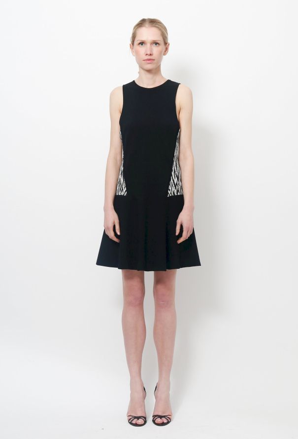 Proenza Schouler Black Textured A-Line Dress - 3