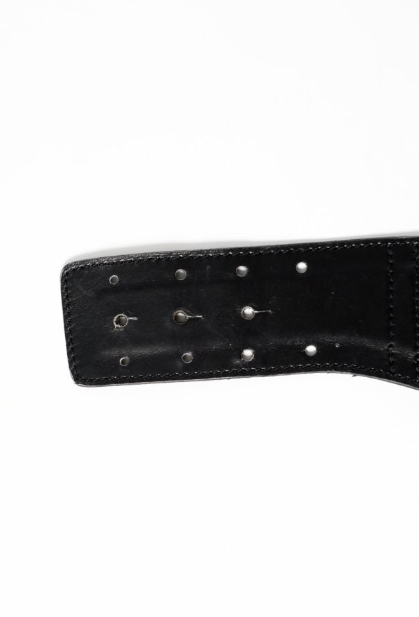 Alaïa Vintage Leather Corset Belt - 5