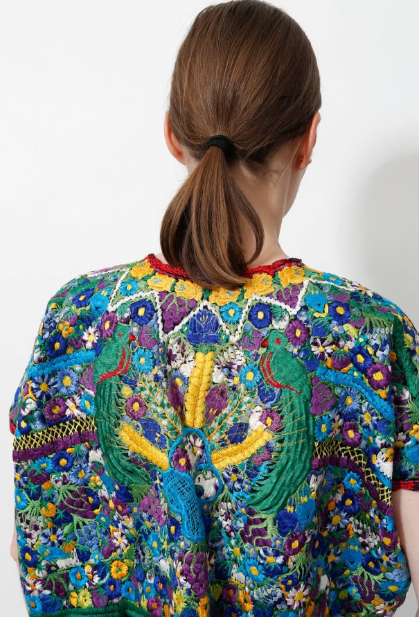 World Treasures 70s Hand Embroidered Mexican Top - 5