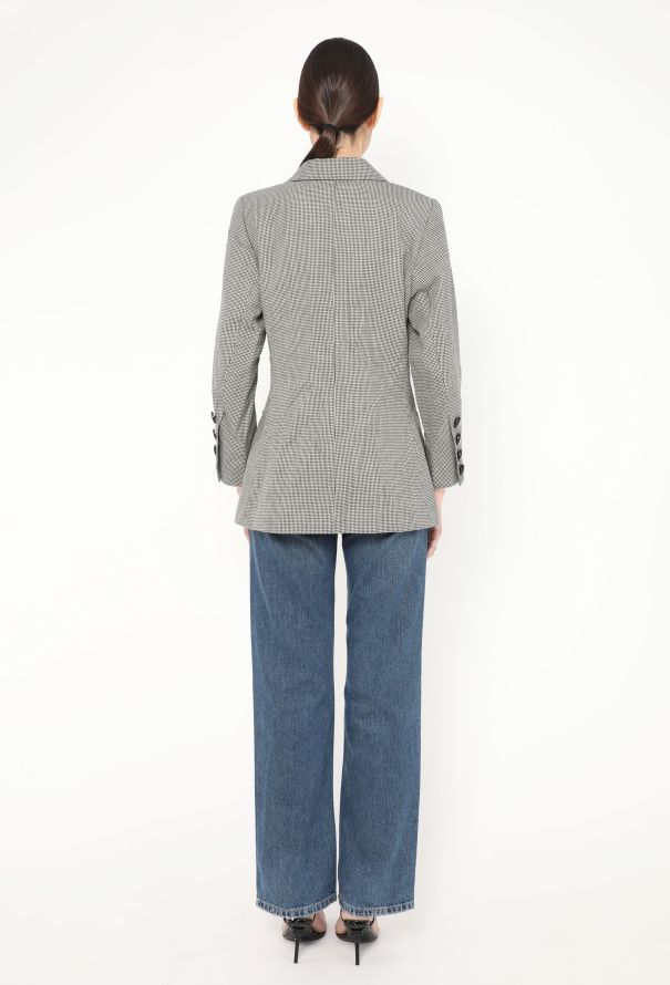 Saint Laurent 1990 Tailored Herringbone Blazer - 5