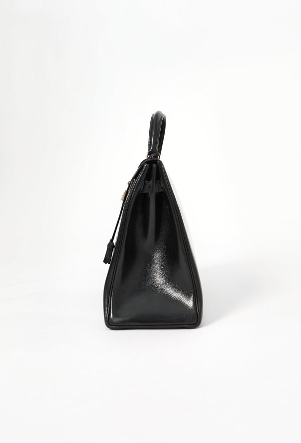 Hermès '60s Black Box Kelly Retourné 35 - 6
