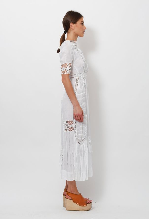 Antique Broderie Anglaise Dress - 5