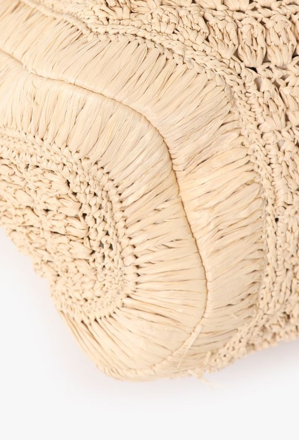 Valentino Beige Raffia Tote Bag - 9