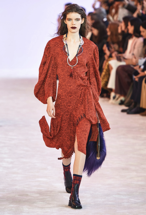 Chloé CAMPAIGN F/W 2019 Jacquard Wrap Dress - 2