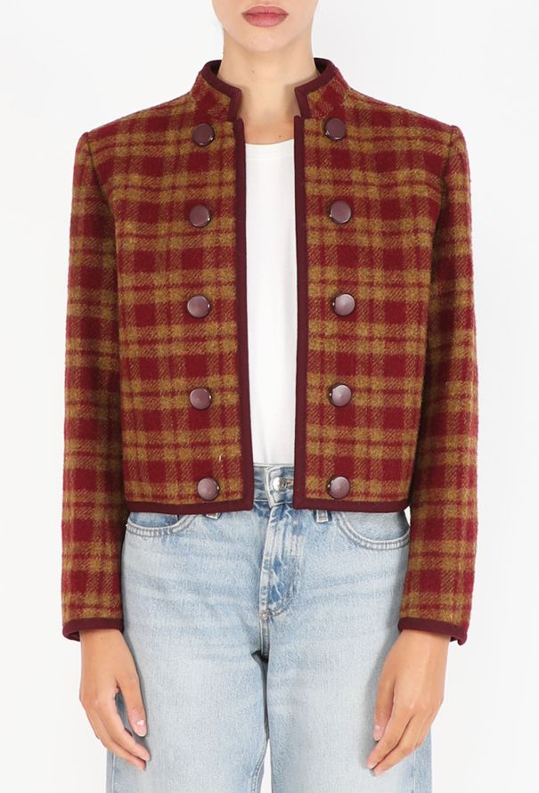 Saint Laurent Plaid Bolero Jacket, F/W 1983 - 3