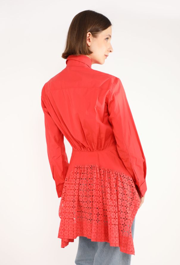 Alaïa Fluted Broderie Anglaise Shirt - 4