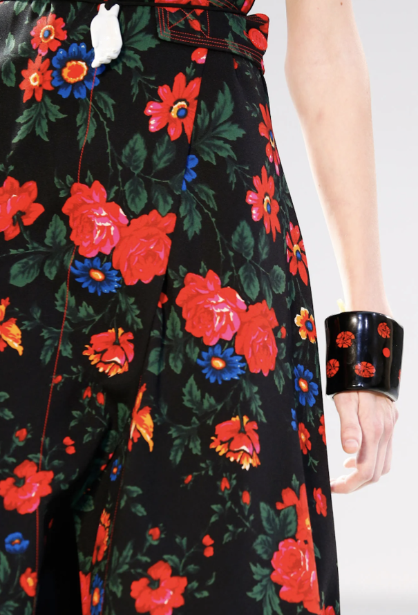 Céline S/S 2015 Draped Silk Skirt - 2