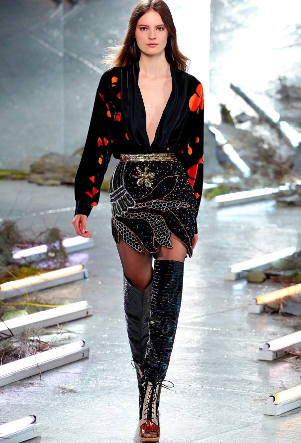 Rodarte F/W 2015 Beaded Silk Skirt - 2