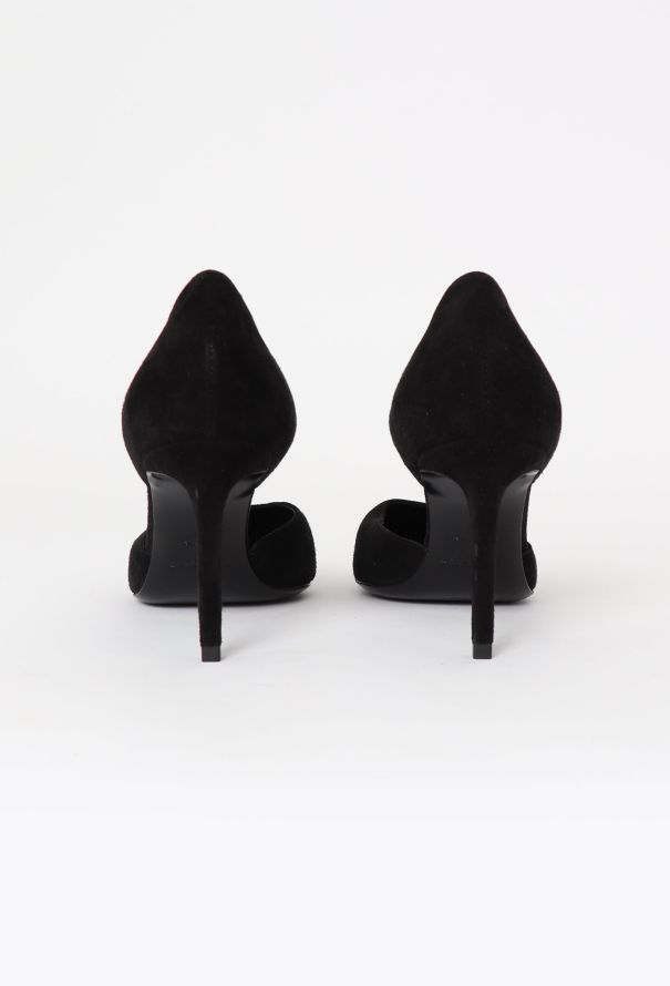 Saint Laurent Suede D'Orsay Pumps - 4
