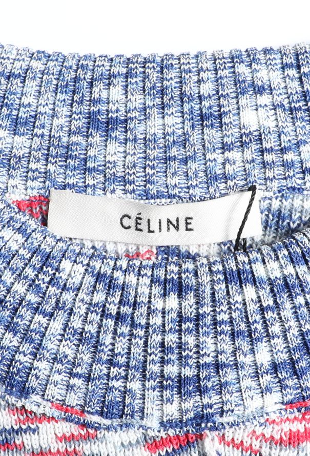 Céline 2014 Ribbed Knit Sweater Red, white & blue - 5