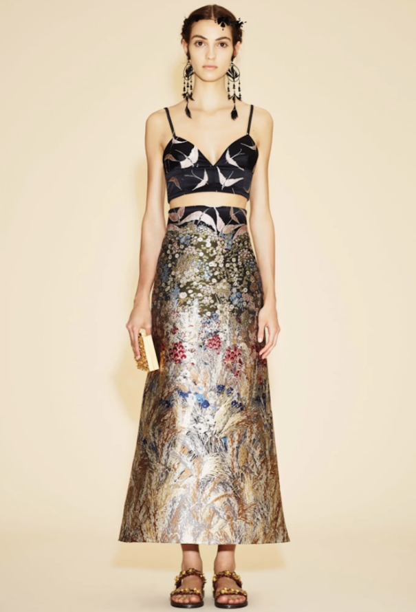 Valentino Resort 2016 Floral Brocade Dress - 2