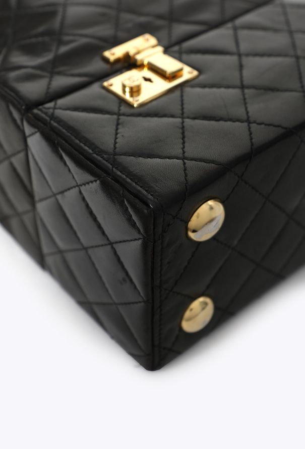 Chanel Vintage Quilted Vanity Case Tote Bag - 12