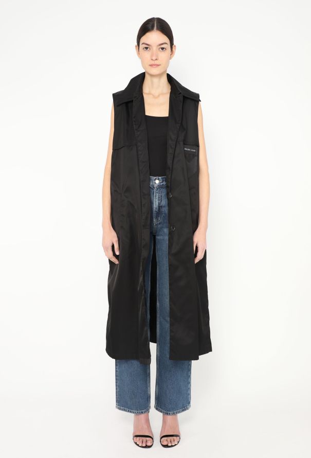 Prada 2019 Belted Nylon Trench Vest - 2
