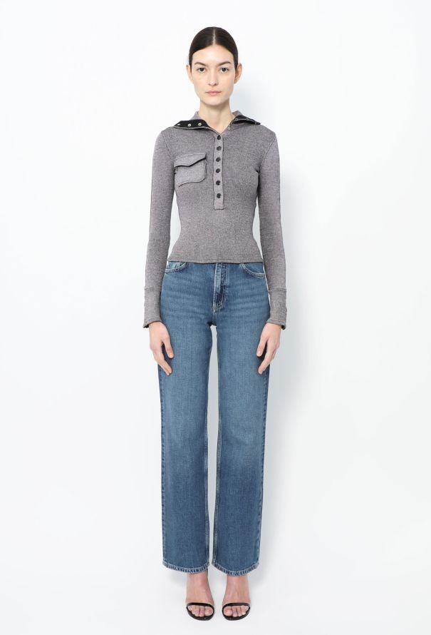 Balenciaga F/W 2003 Ribbed Turtleneck Top - 3