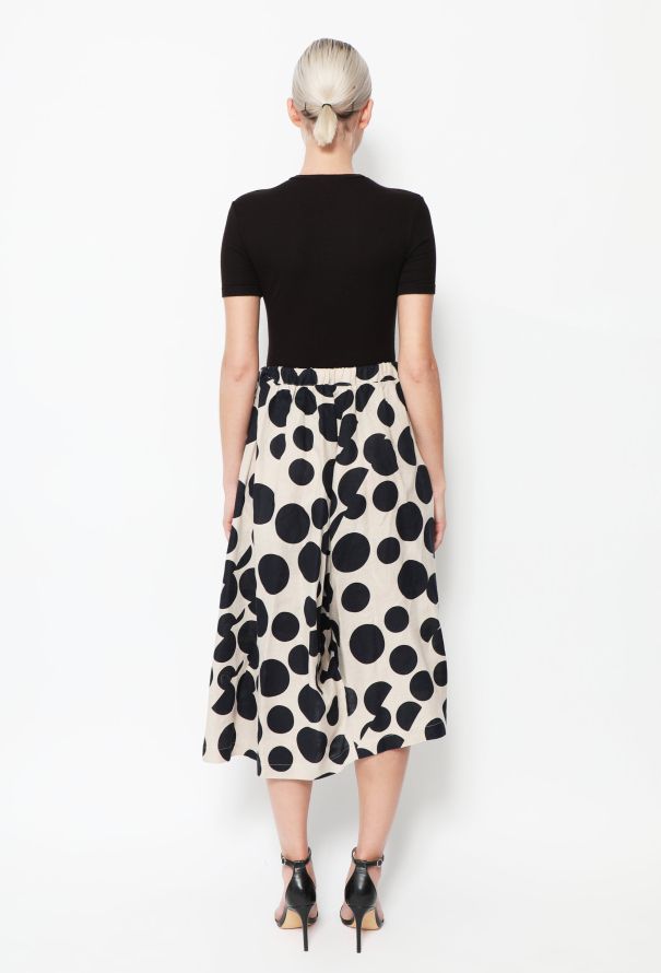 Comme des Garçons S/S 2015 Polka Dot Linen Skirt - 4