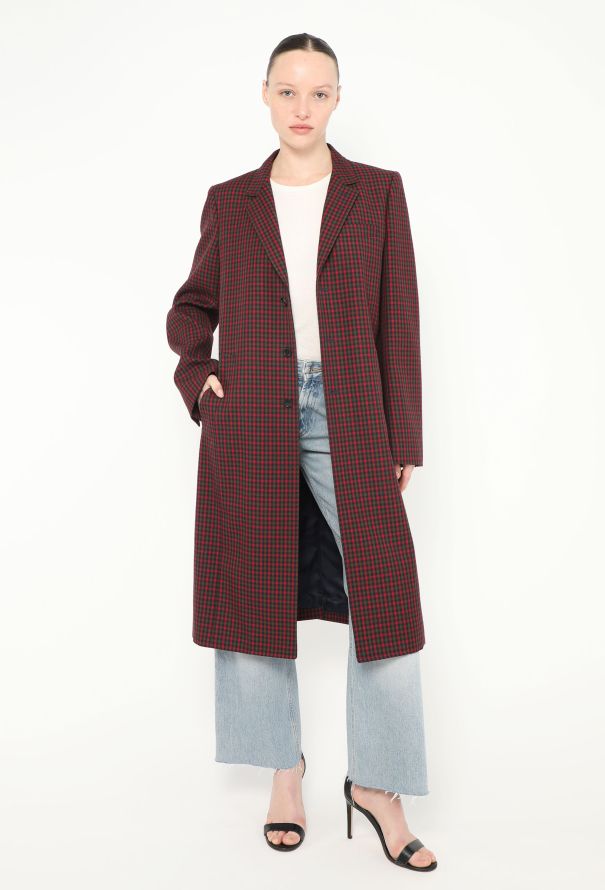Balenciaga Pre-Fall 2018 Tartan Coat - 5