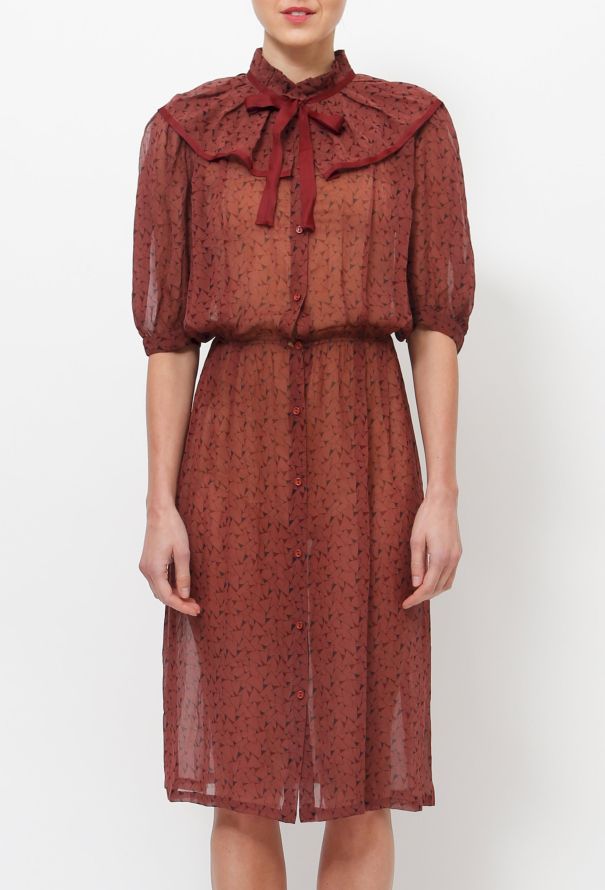 '70s Silk Day Dress - 3