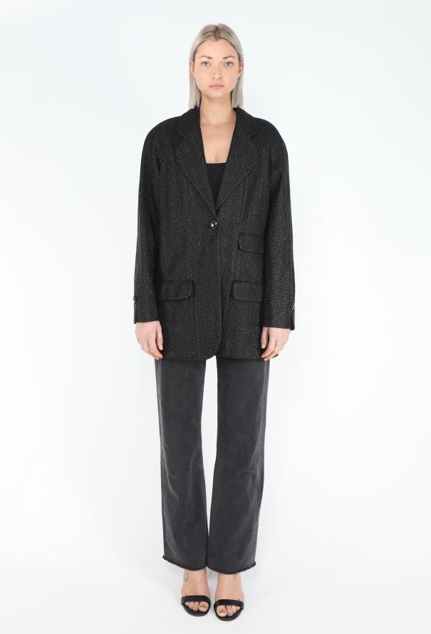 Chanel Resort 2014 Iridescent Notched 'CC' Blazer - 2