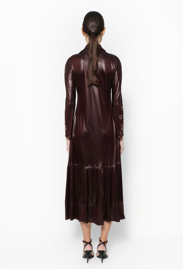Alexander McQueen Rare Late '90s Floral Embroidered Dress - 3
